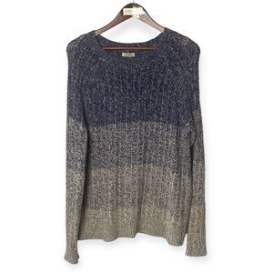 LUCKY BRAND ombre knit long sleeve sweater // L